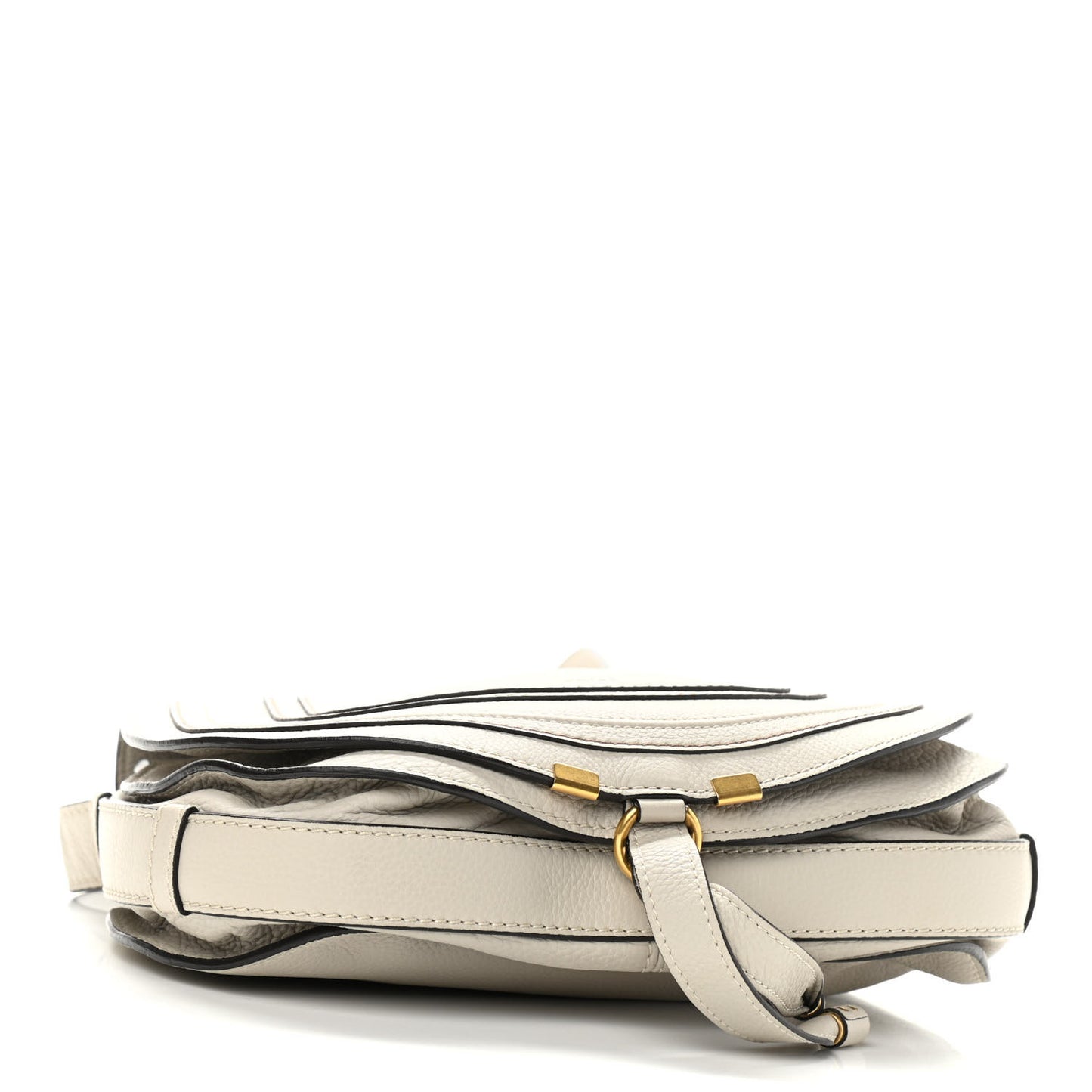 Calfskin Medium Marcie Round Crossbody Bag Dove