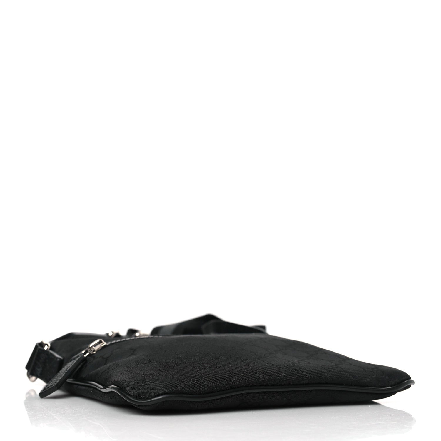 Gucci Nylon Monogram Mini Flat Messenger Bag Black 4 of 9