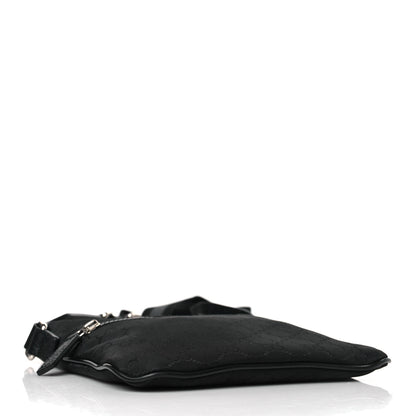 Gucci Nylon Monogram Mini Flat Messenger Bag Black 4 of 9