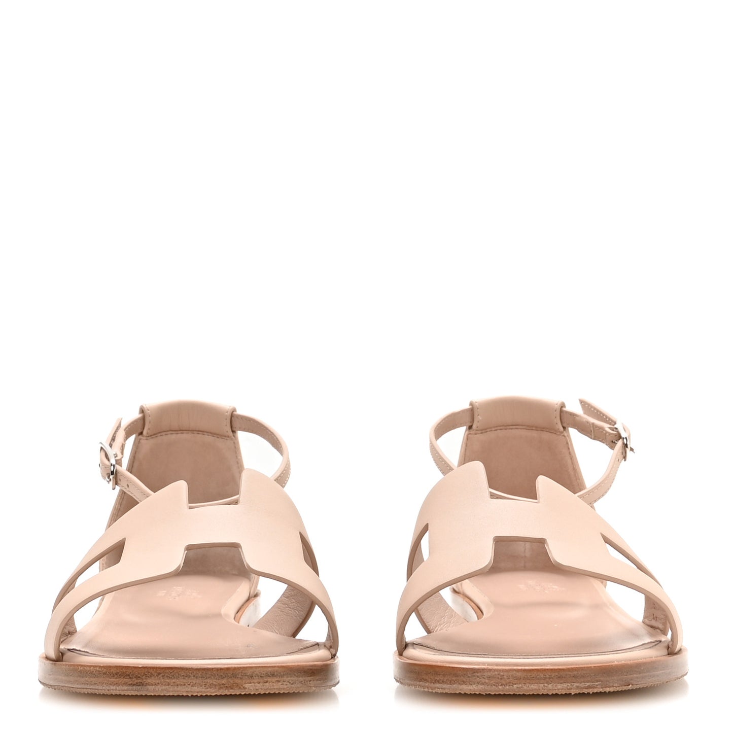Calfskin Santorini Sandals 38 Beige Camel