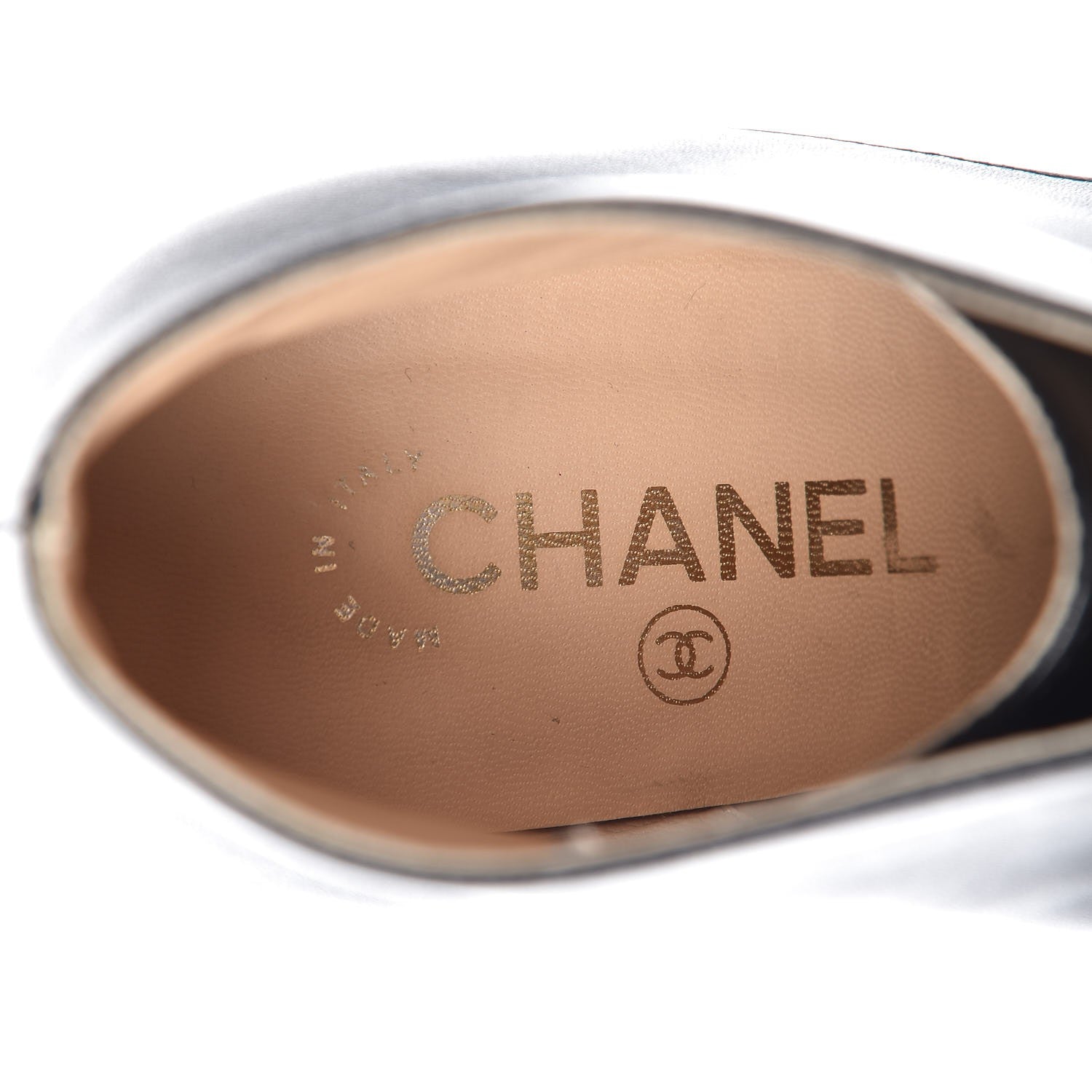 Chanel Lambskin CC Cap Toe Platform Short Boots 41 Black 7 of 16