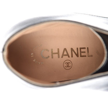 Chanel Lambskin CC Cap Toe Platform Short Boots 41 Black 7 of 16