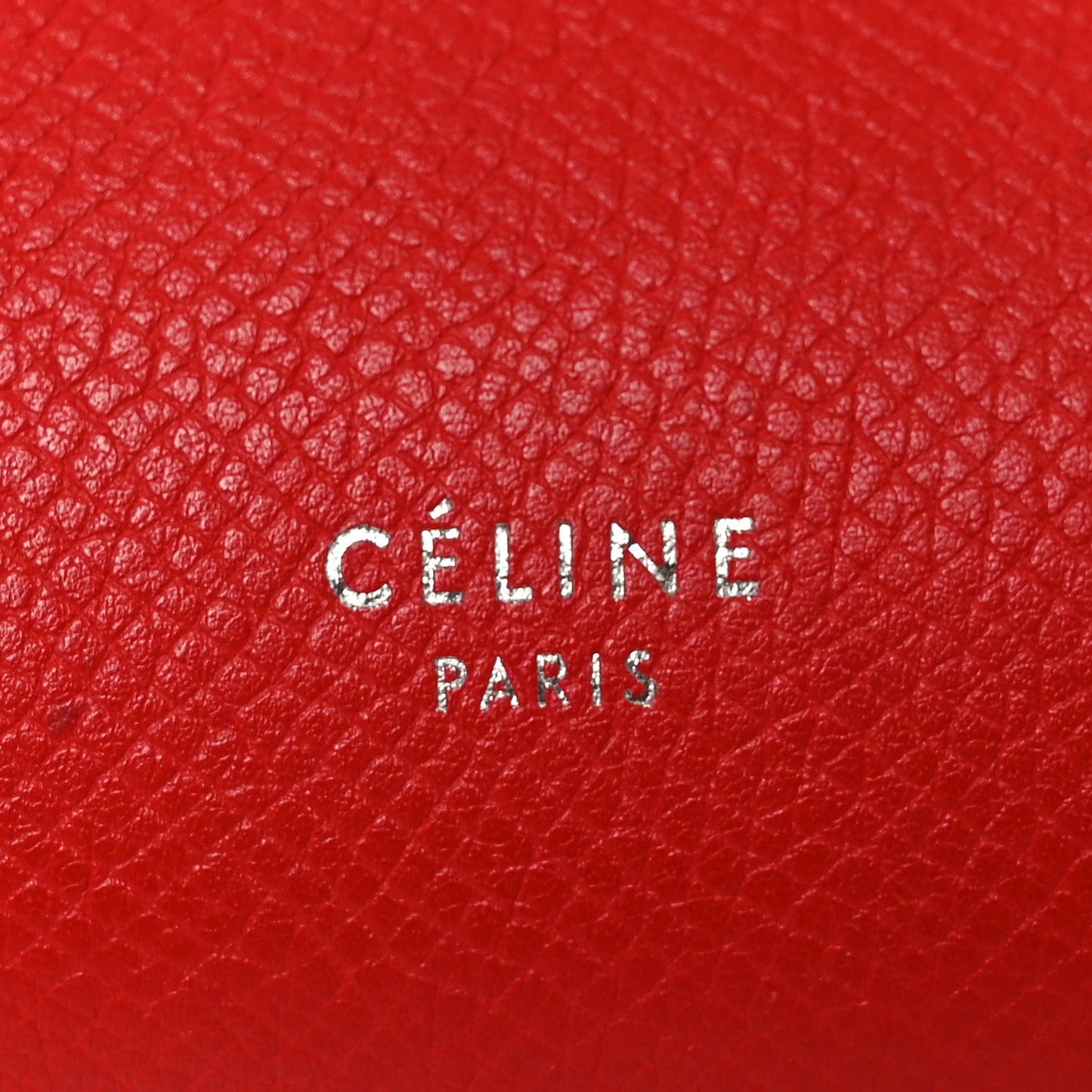 Grained Calfskin Mini Belt Bag Vermillion