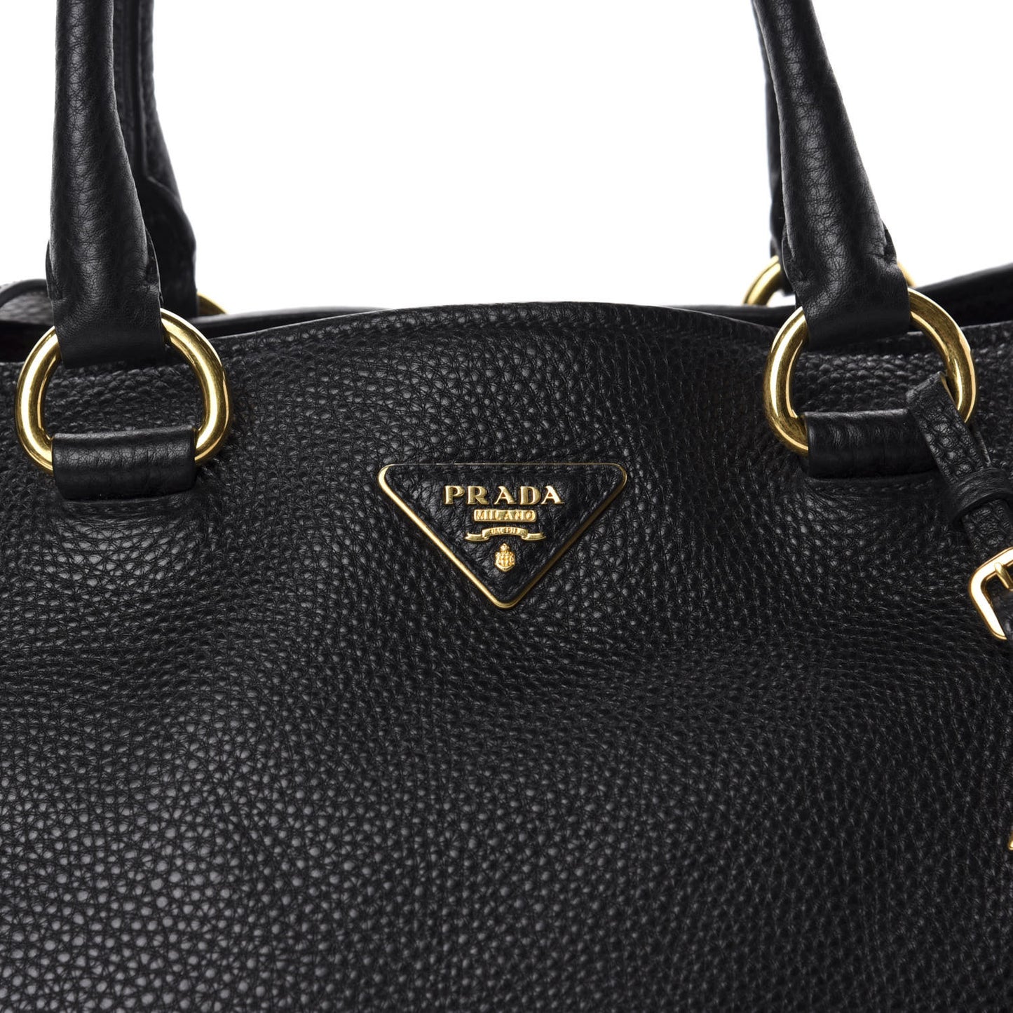 Vitello Daino Shopping Tote Black
