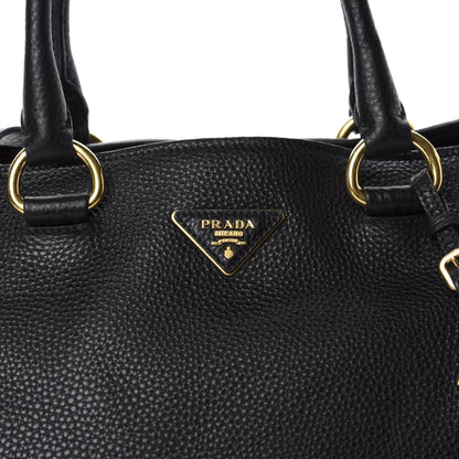 Prada Vitello Daino Shopping Tote Black 11 of 11