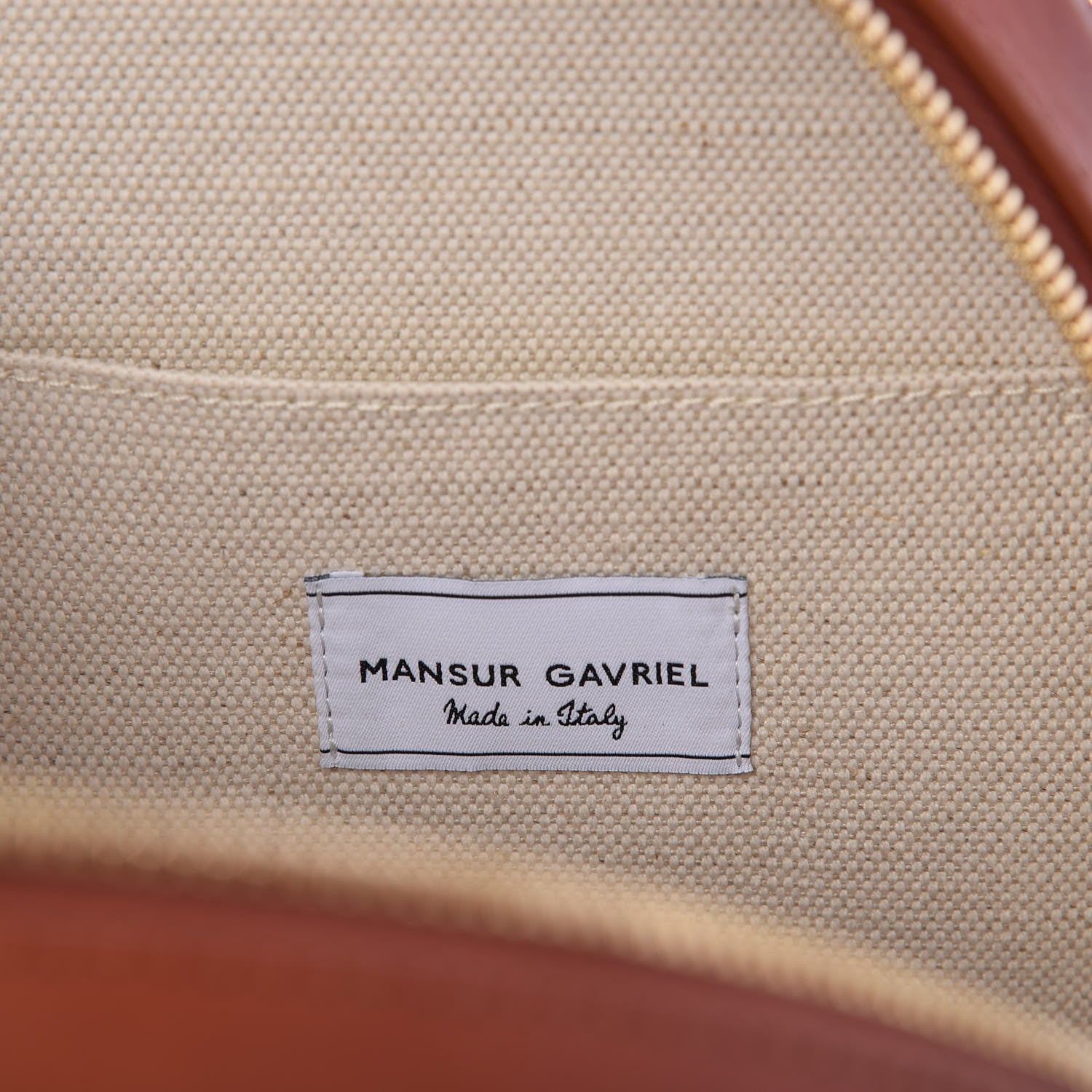 Mansur Gavriel Calfskin Circle Bag Brandy 6 of 10