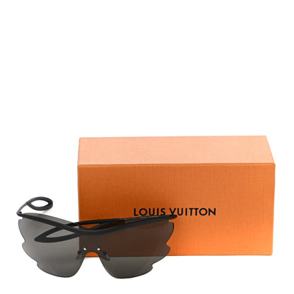 Louis Vuitton Metal Bohemian Vuittony Mask Sunglasses Z1227U Black 6 of 9