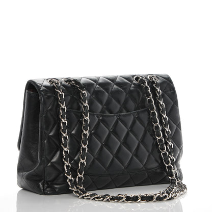 Chanel Lambskin Quilted Jumbo Single Flap Black 3 of 11