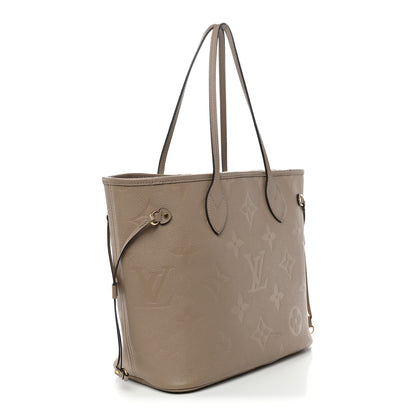 Louis Vuitton Empreinte Monogram Giant Neverfull MM Tourterelle 3 of 9