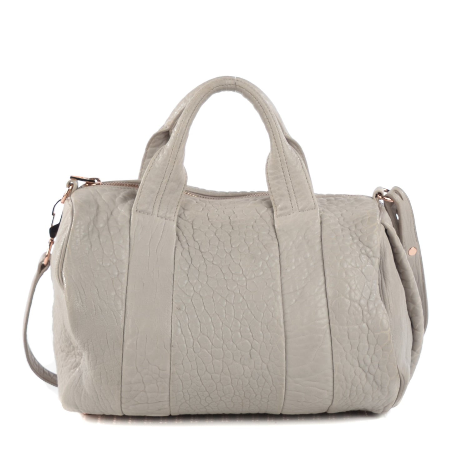 Pebbled Lambskin Rocco Lilac Rose Gold Hardware