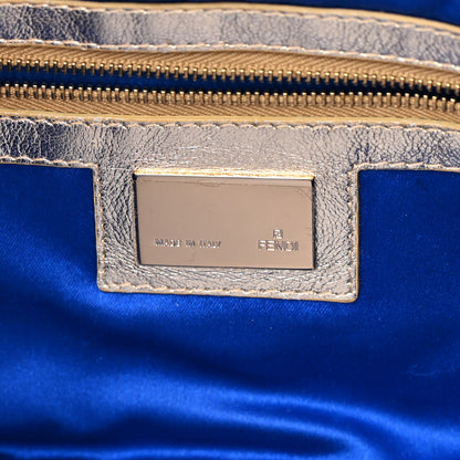 Fendi Metallic Lurex Zucca Baguette Gold Silver 6 of 14