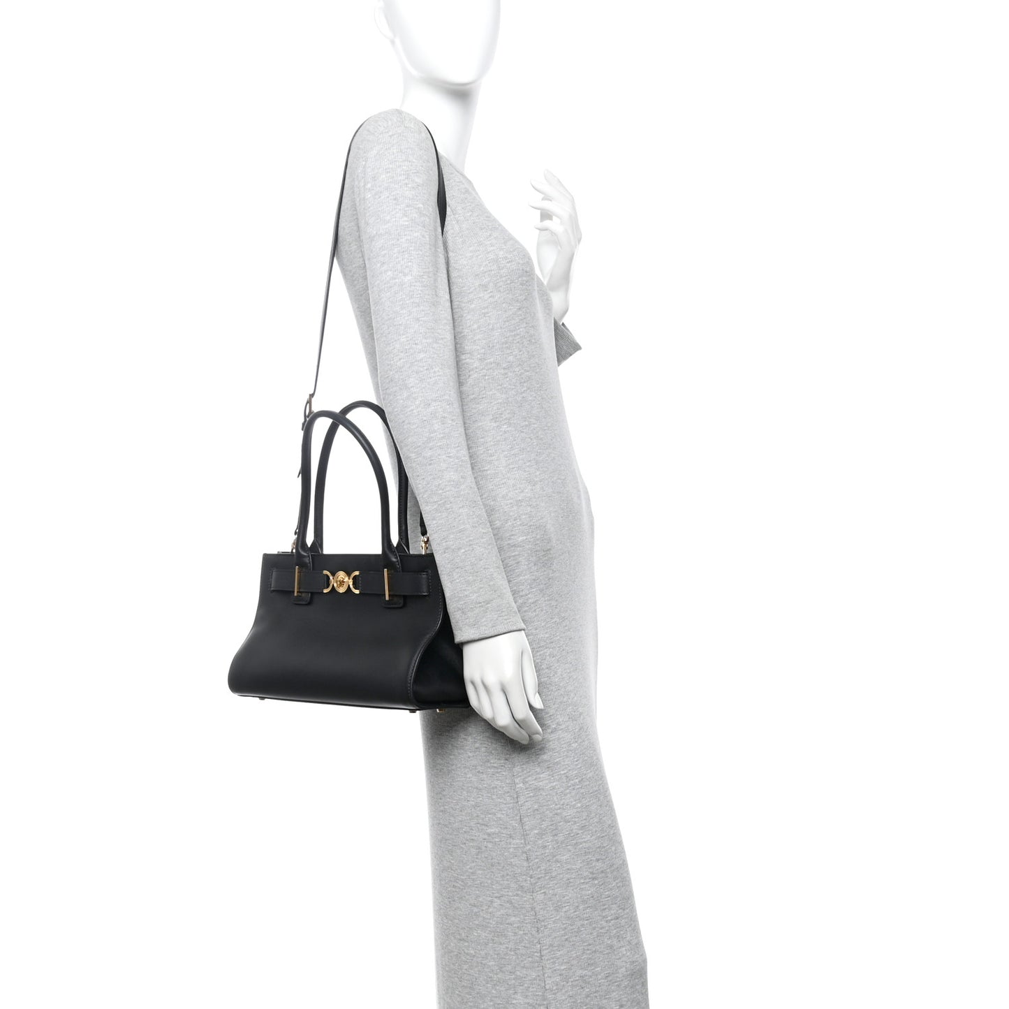 Calfskin Medusa '95 Tote Bag Black