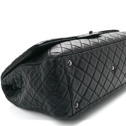 Chanel Calfskin Quilted XXL Travel Flap Bag Black 8 of 9