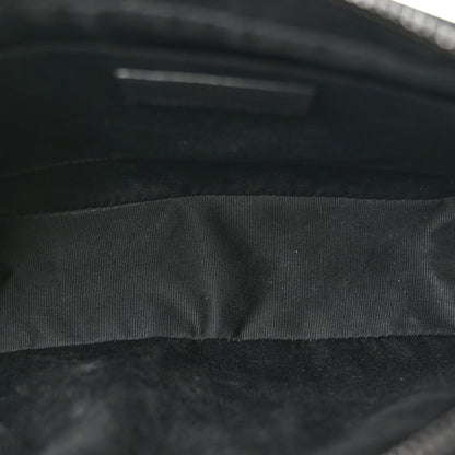 Saint Laurent Calfskin Matelasse Monogram Monochrome Lou Camera Bag Black 5 of 12