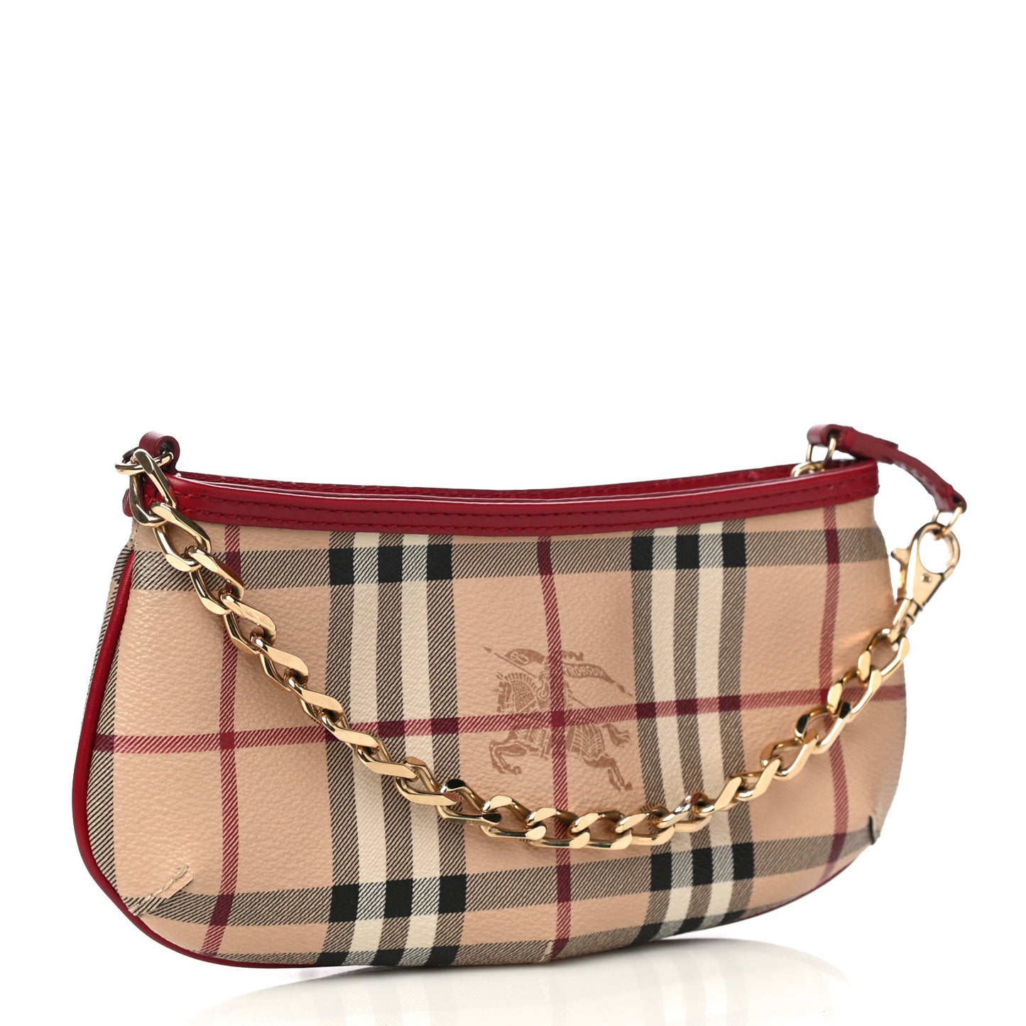 Haymarket Check Clara Pochette Military Red