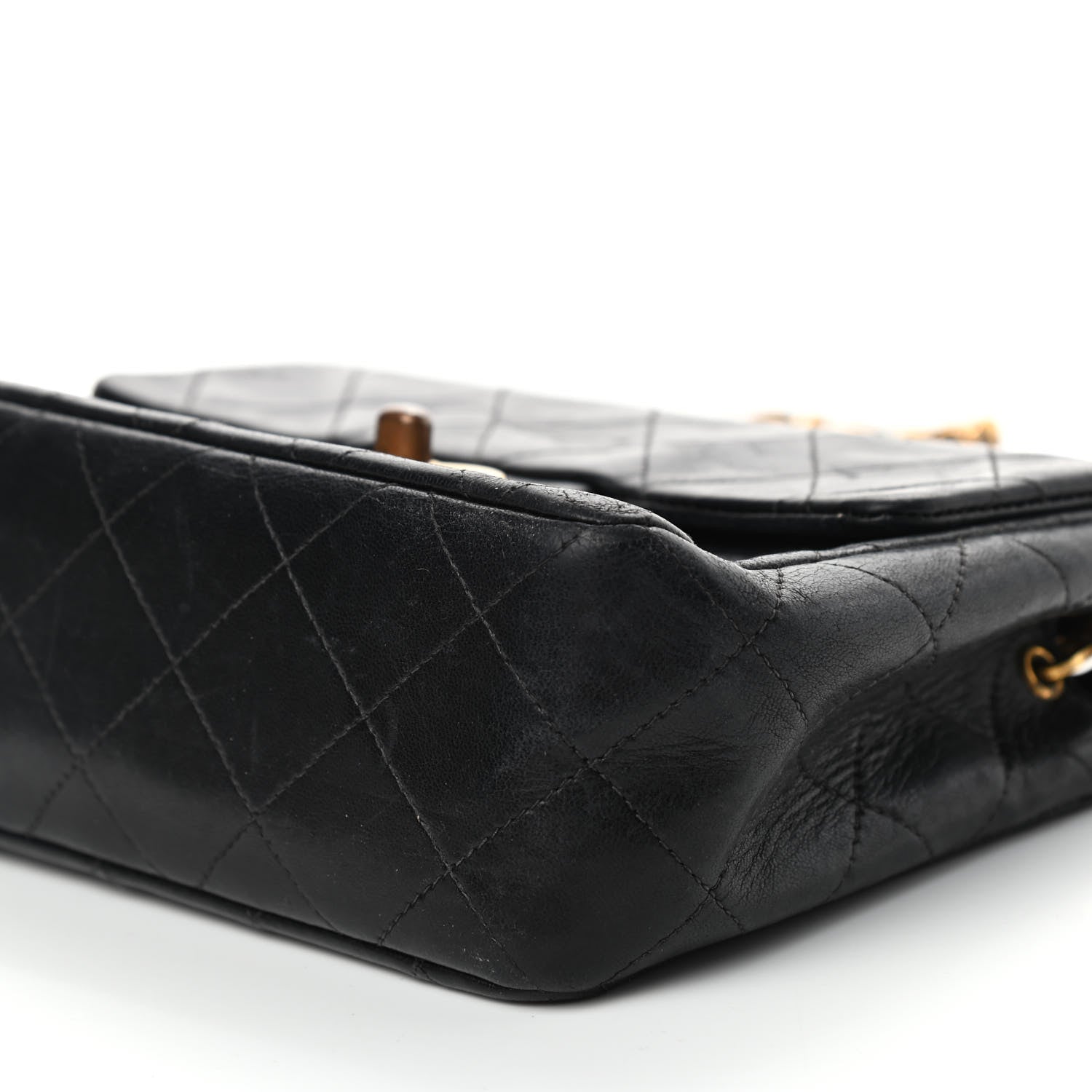 Chanel Lambskin Quilted Mini Square Flap Black 10 of 11