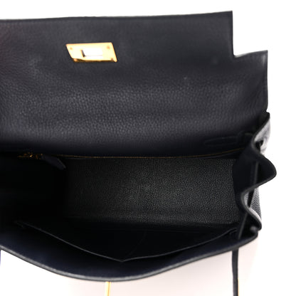 Hermes Togo Kelly Retourne 28 Bleu Nuit 5 of 10