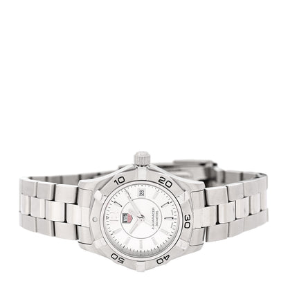 Tag Heuer Stainless Steel 27mm Aquaracer 300M Quartz Watch Silver WAF1412 2 of 4