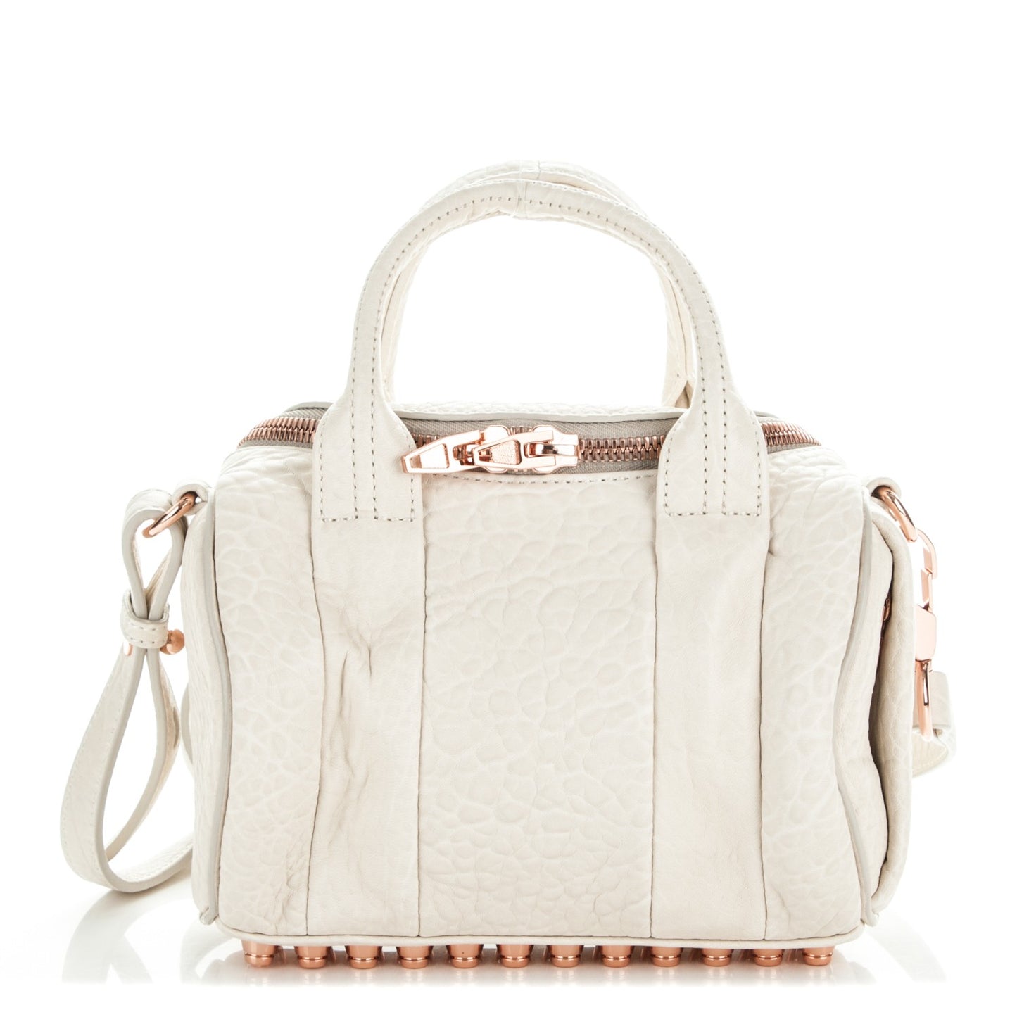 Pebbled Lambskin Mini Rockie Opaline Rose Gold Hardware