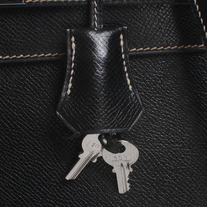 Hermes Veau Grain Lisse Kelly Sellier 32 Black 10 of 10