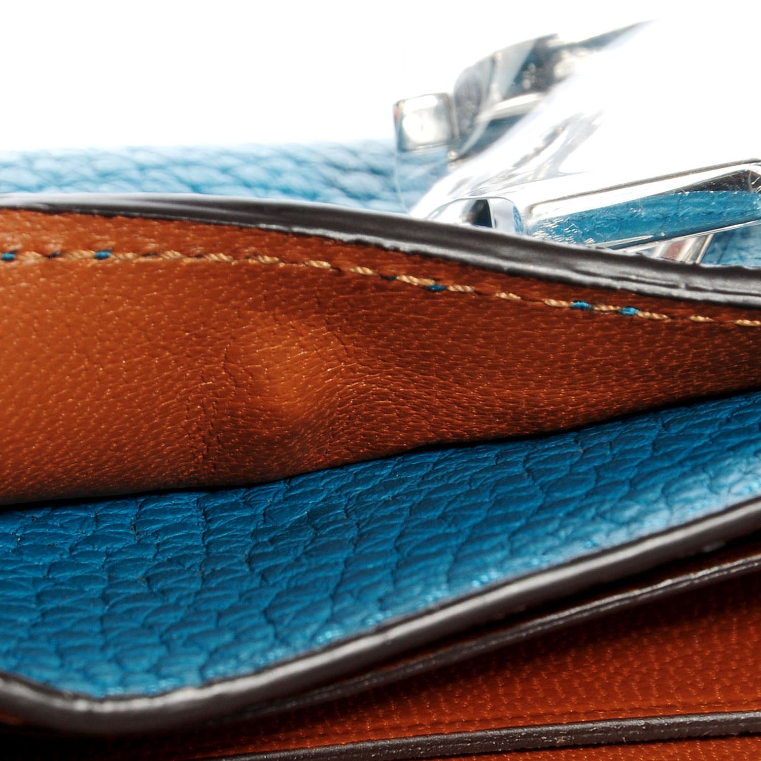 Louis Vuitton Taurillon Vivienne LV Long Wallet Bleu Canard 9 of 11