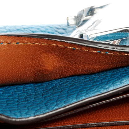 Louis Vuitton Taurillon Vivienne LV Long Wallet Bleu Canard 9 of 11
