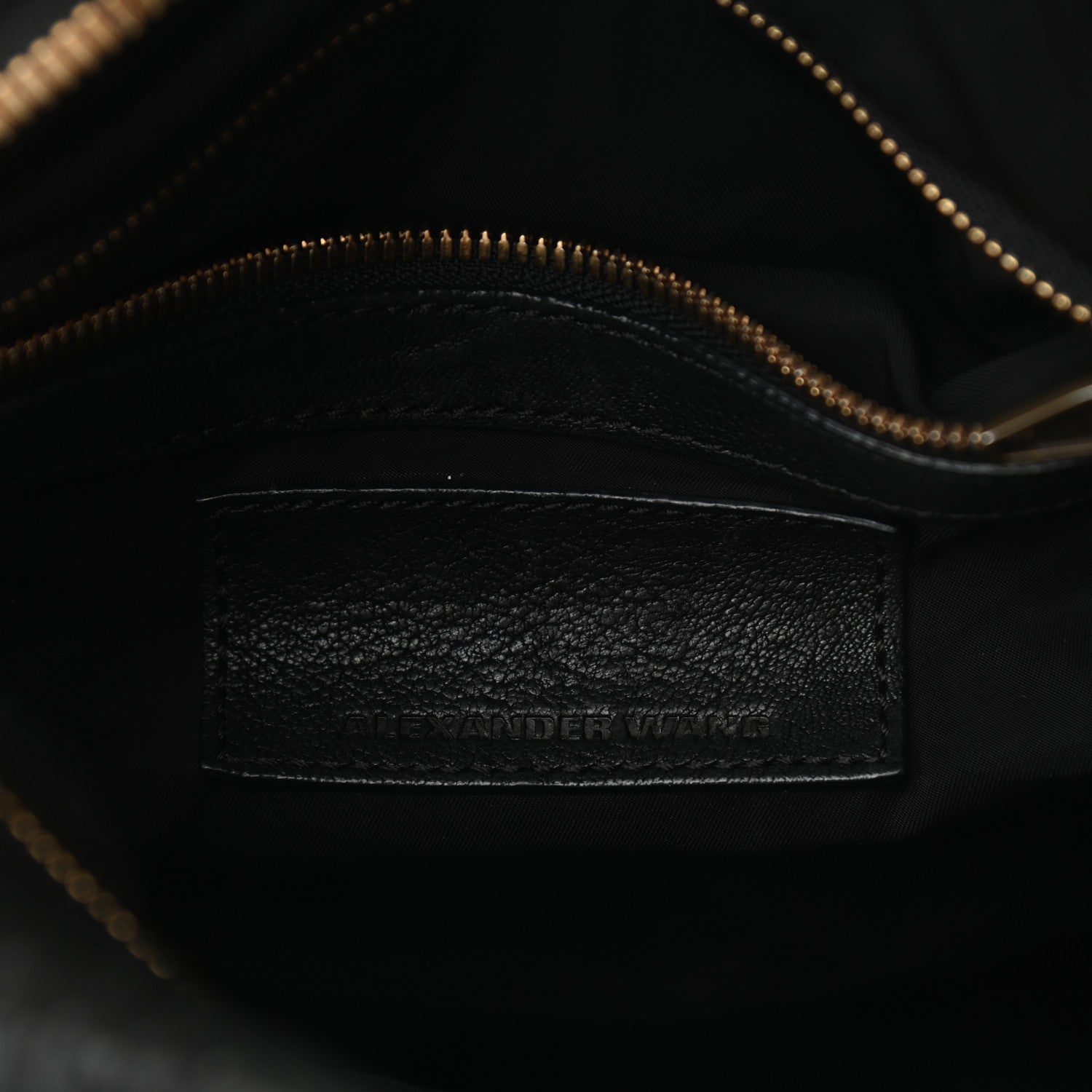 Alexander Wang Pebbled Lambskin Rocco Black Antique Brass Hardware 6 of 11