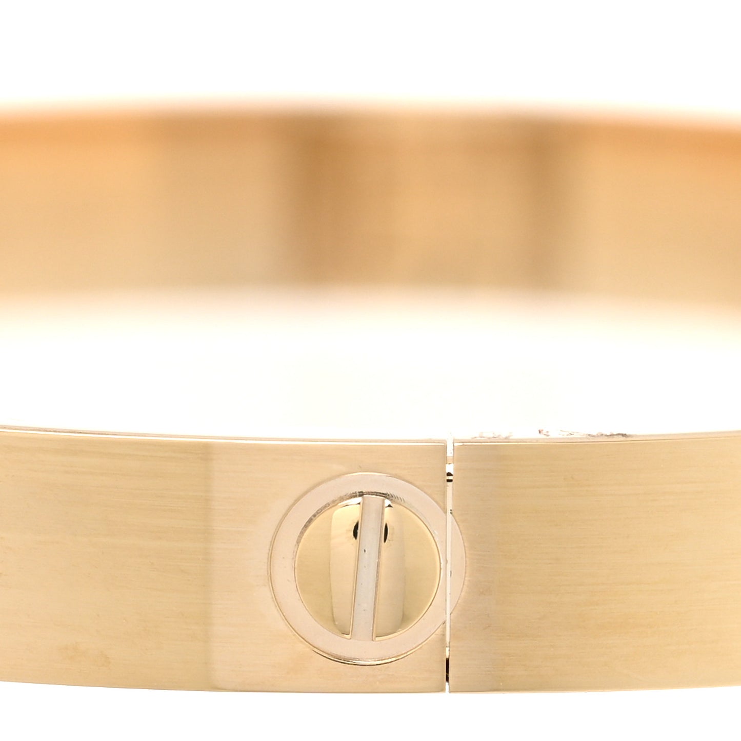 18K Yellow Gold LOVE Single Screw Bracelet 17