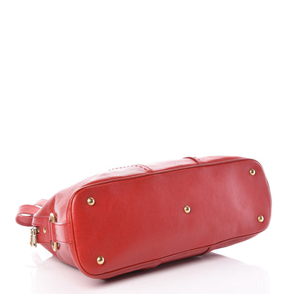 Saint Laurent Calfskin Large Muse Red 4 of 9