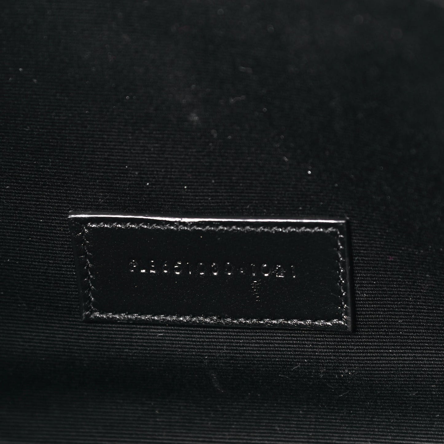 Grain De Poudre Matelasse Chevron Monogram Envelope Clutch Black