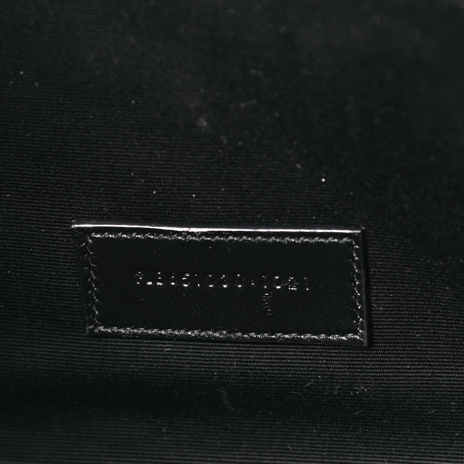 Saint Laurent Grain De Poudre Matelasse Chevron Monogram Envelope Clutch Black 6 of 7