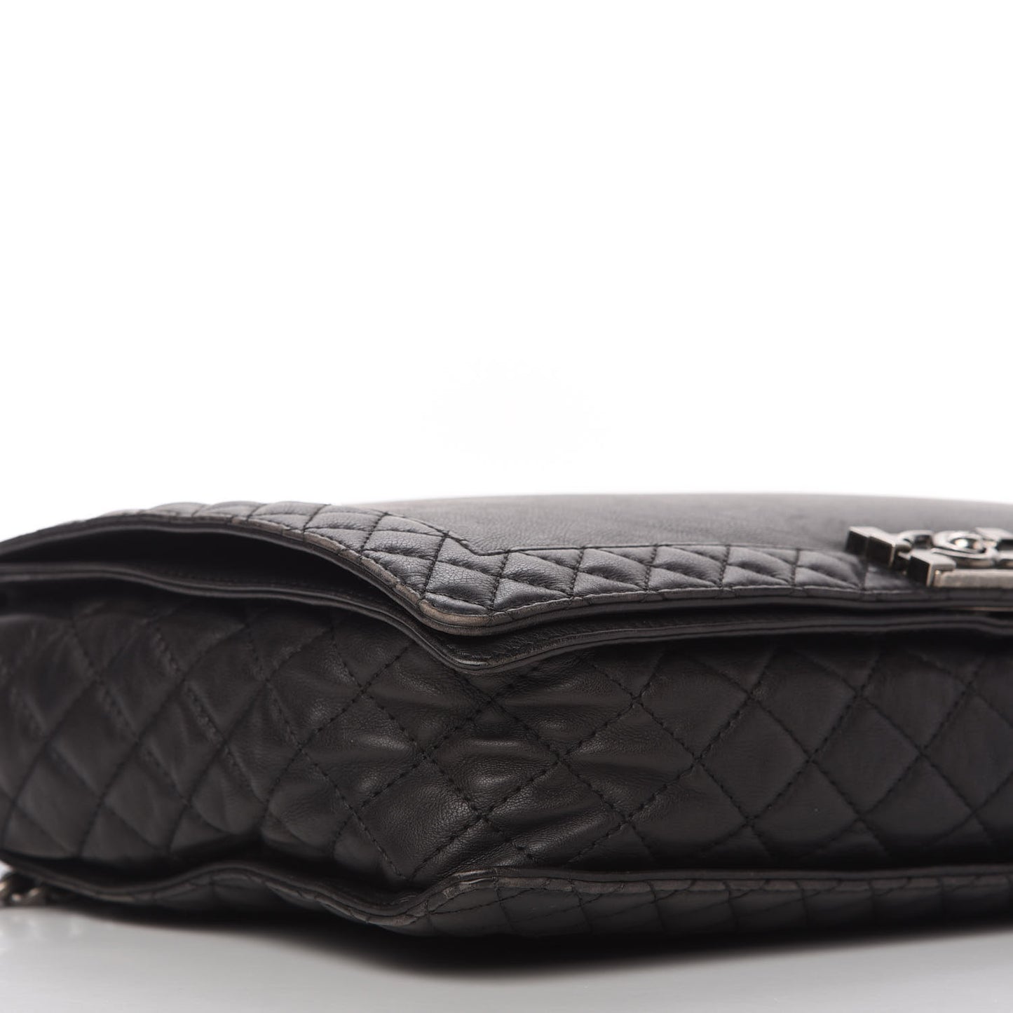 Calfskin Large Boy Reverso Flap Black
