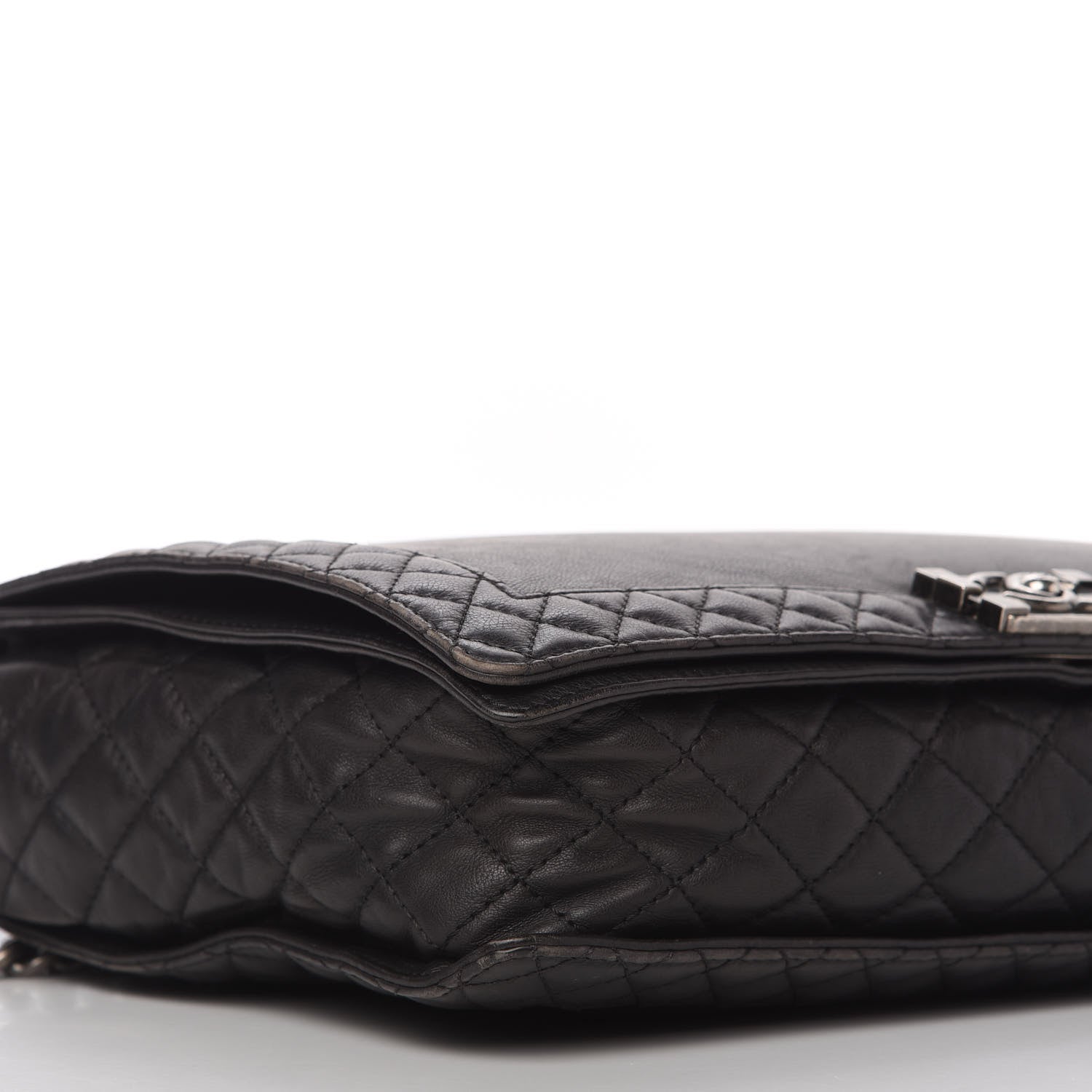 Chanel Calfskin Large Boy Reverso Flap Black 6 of 10
