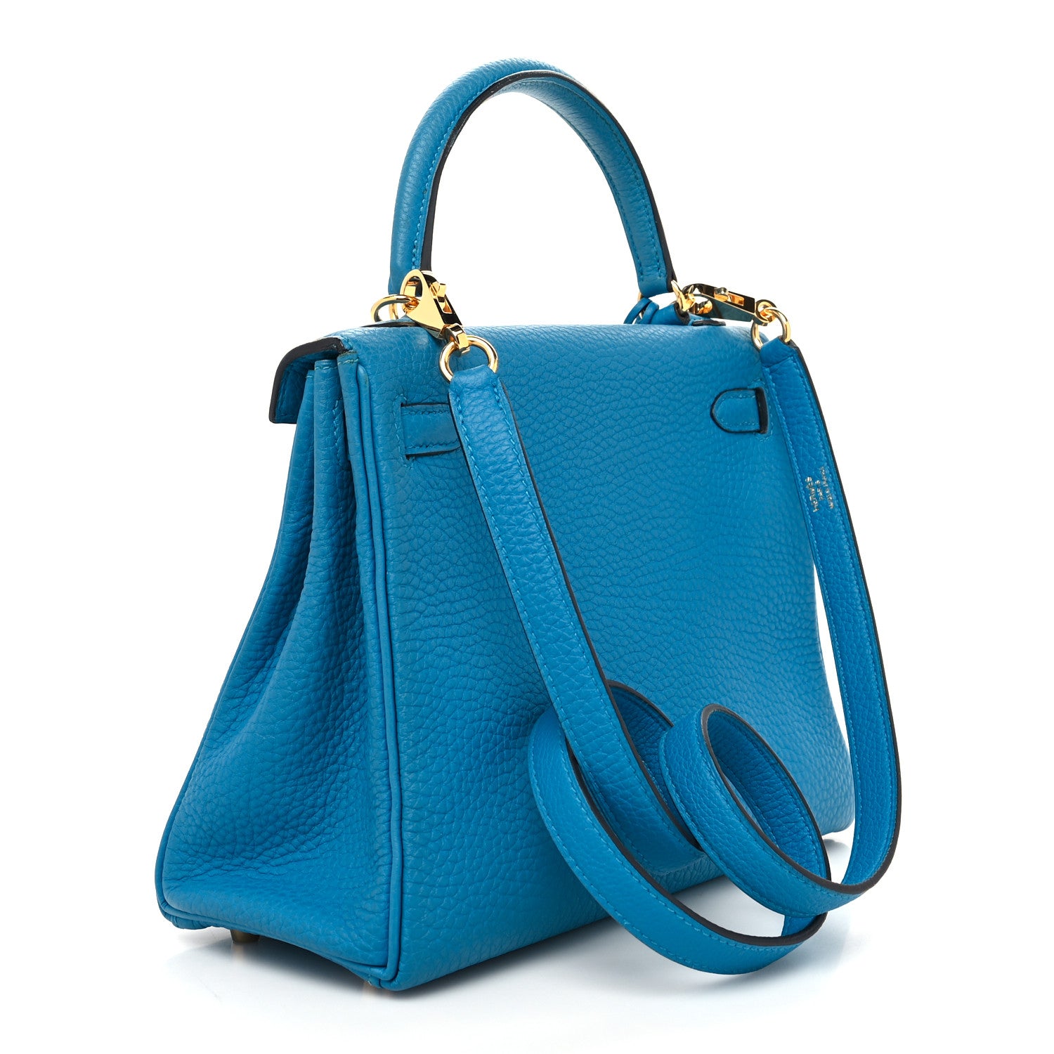 Hermes Togo Kelly Retourne 25 Bleu Zanzibar 3 of 10