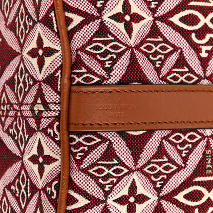 Louis Vuitton Jacquard Since 1854 Speedy Bandouliere 25 Bordeaux 7 of 11