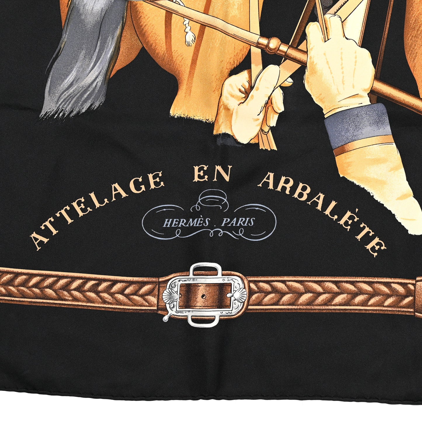 Silk Attelage En Arbalete Scarf 90