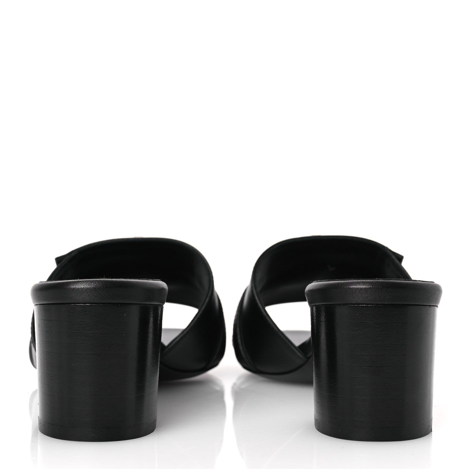 Hermes Calfskin Gigi 50 Sandals 38 Black 6 of 11