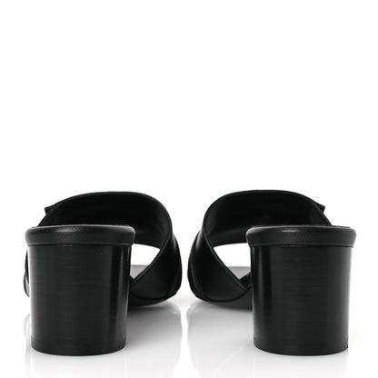 Hermes Calfskin Gigi 50 Sandals 38 Black 6 of 11