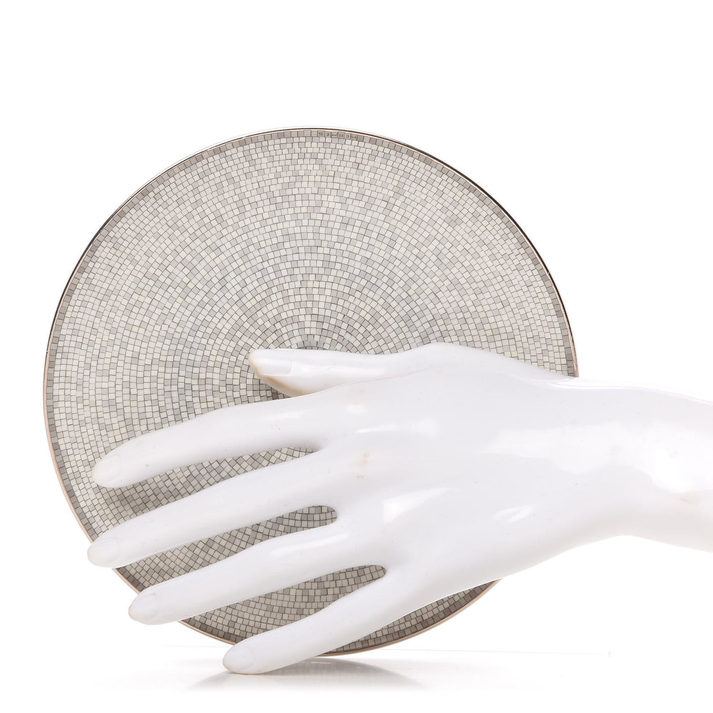 Porcelain Mosaique Au 24 Bread Plate Set of 2 Platine