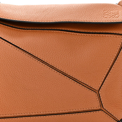 Loewe Grained Calfskin Small Puzzle Bag Tan 7 of 10