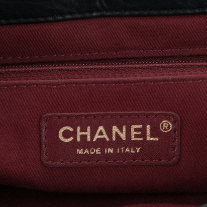 Chanel Aged Calfskin Quilted Medium Pondichery Flap Black 6 of 7