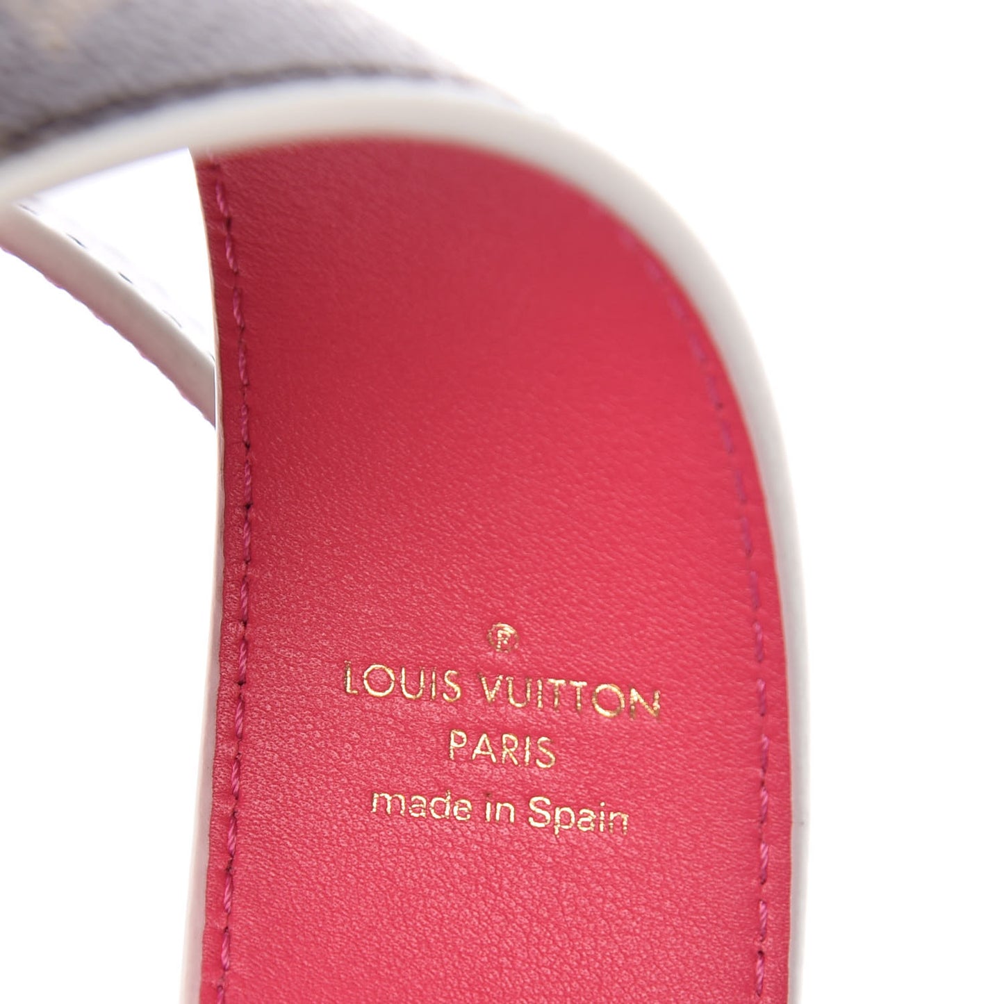 Monogram Bandouliere Shoulder Strap Hot Pink