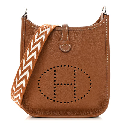 Hermes Taurillon Maurice Amazone Evelyne TPM Gold White 1 of 13