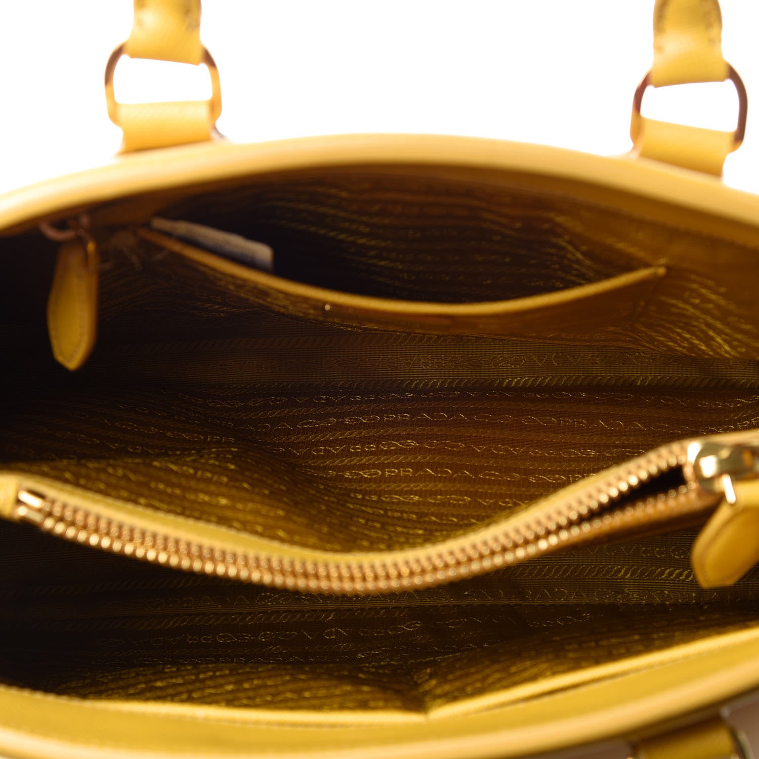 Prada Saffiano Lux Parabole Tote Mimosa 7 of 10