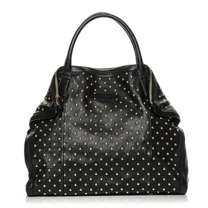 Alexander McQueen Lambskin Studded Large De Manta Tote Black 1 of 7