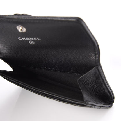 Chanel Caviar Quilted Boy Flap Card Holder So Black 5 of 9