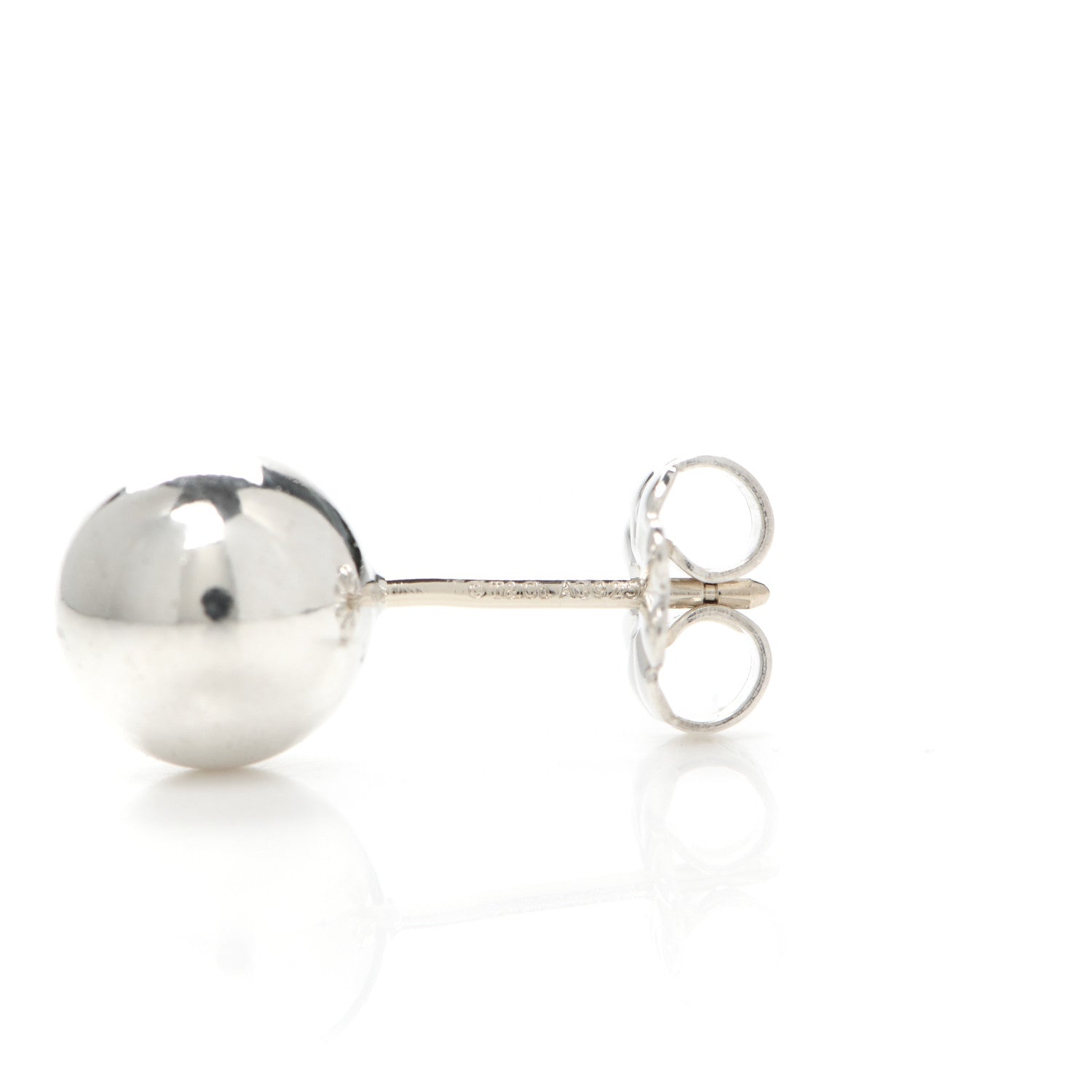 Tiffany Sterling Silver 8mm HardWear Ball Earrings 4 of 4