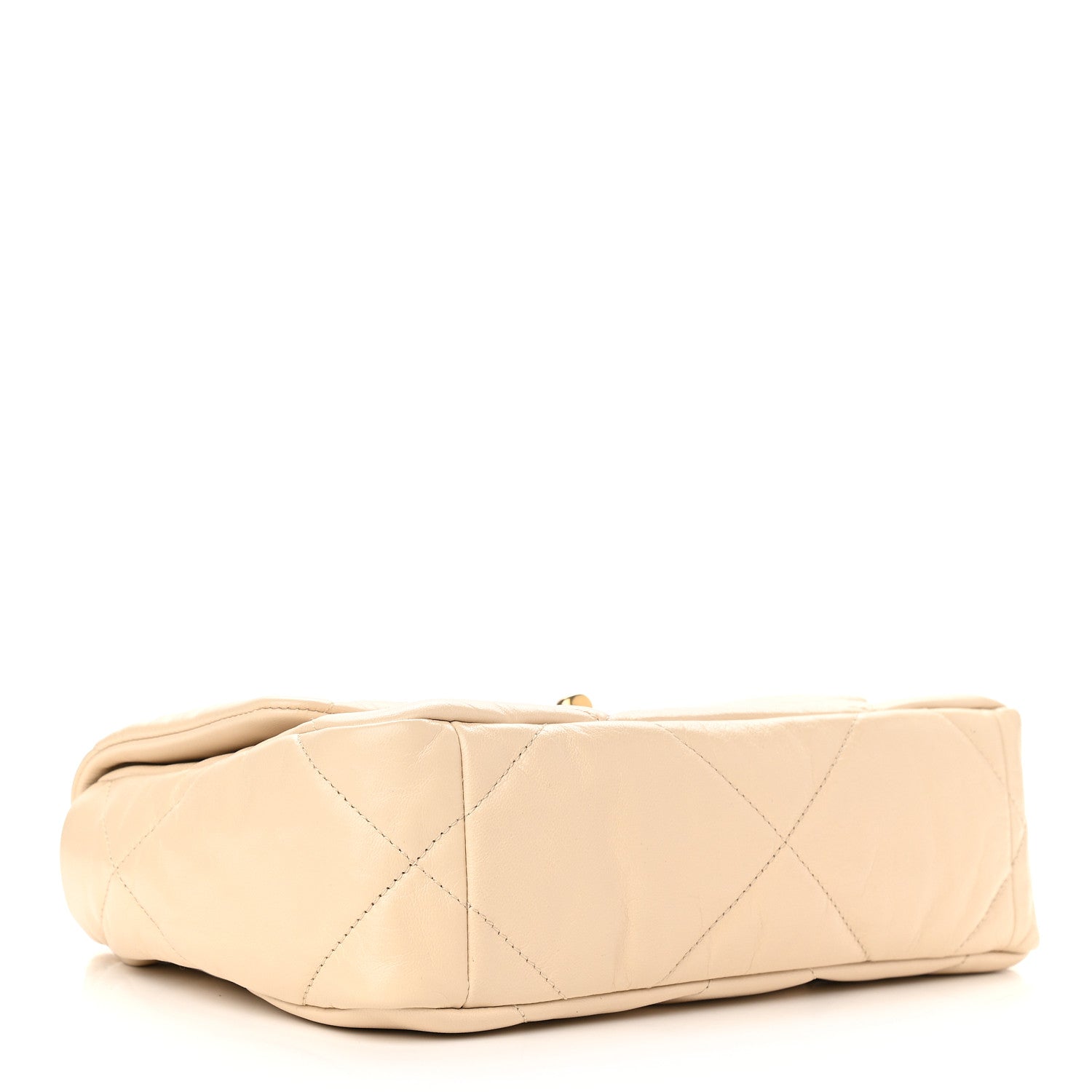 Chanel Goatskin Quilted Medium Chanel 19 Flap Beige 4 of 9