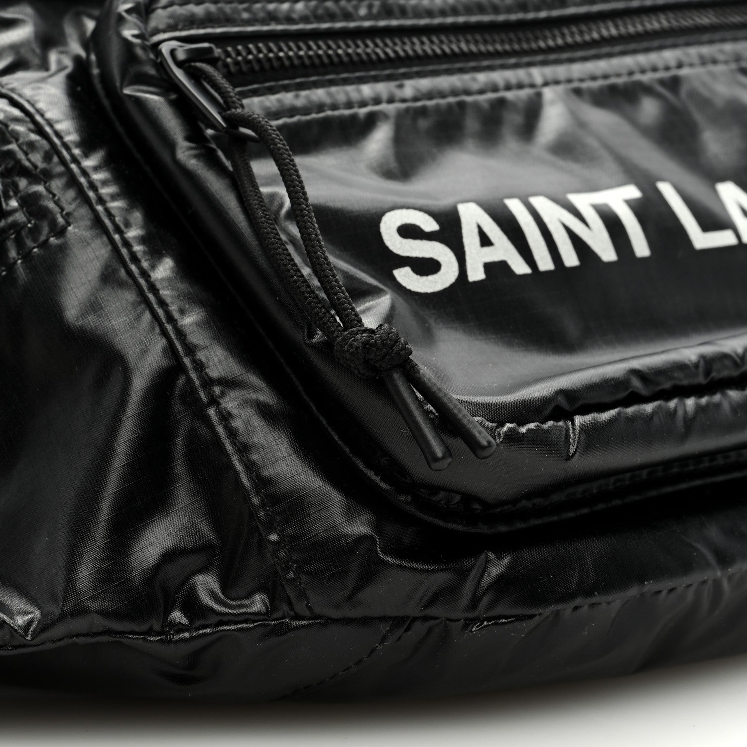 Saint Laurent SAINT LAURENT Nylon Logo Nuxx Body Belt Bag Black 7 of 8