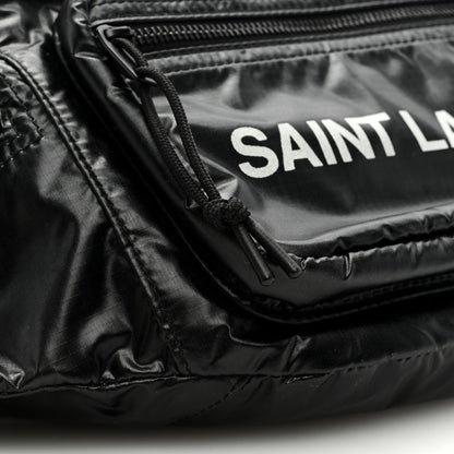 Saint Laurent SAINT LAURENT Nylon Logo Nuxx Body Belt Bag Black 7 of 8